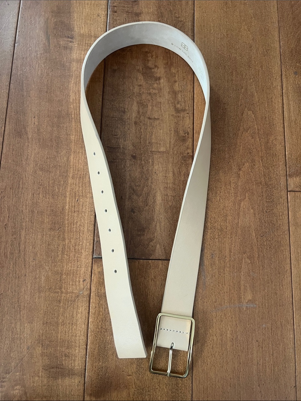 B-Low the Belt Light Brown Mills Leather Belt with Gold Buckle - Picture 5 of 8